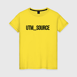 Женская футболка Utm source