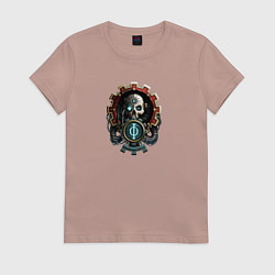 Футболка хлопковая женская Адептус Warhammer, цвет: пыльно-розовый