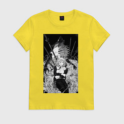 Женская футболка Человек-бензопила Пауэр Охотница на демонов