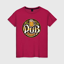 Женская футболка Beer pub