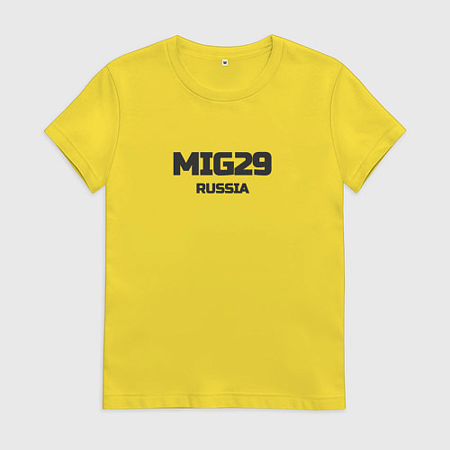 Женская футболка Mig 29 - самолет / Желтый – фото 1