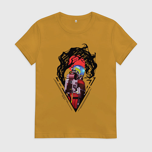 Женская футболка Prey Morgan Yu / Горчичный – фото 1