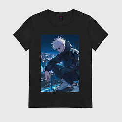 Женская футболка Магическая битва Сатору Годзё арт