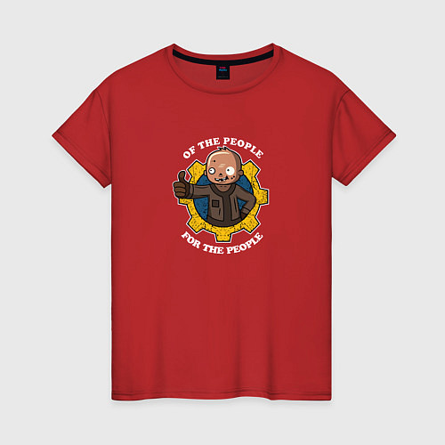 Женская футболка Гуль из fallout / Красный – фото 1