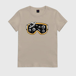 Женская футболка Космическая маска