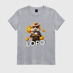 Футболка хлопковая женская Hamster kombat lord, цвет: меланж