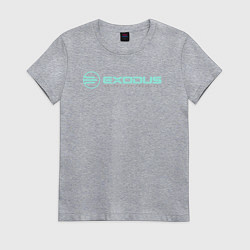 Женская футболка Exodus logo