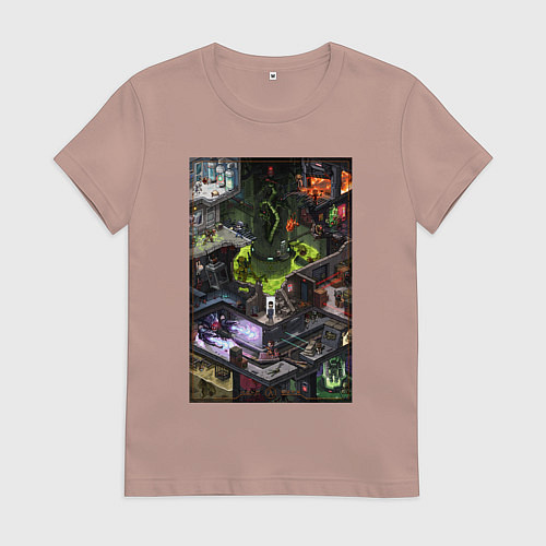 Женская футболка Half life 1 - levels and bosses / Пыльно-розовый – фото 1