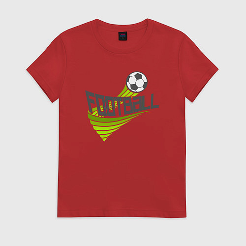 Женская футболка Football game / Красный – фото 1
