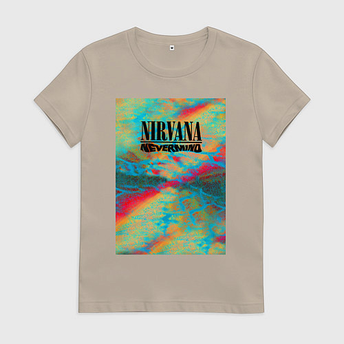 Женская футболка Nirvana nevermind album / Миндальный – фото 1