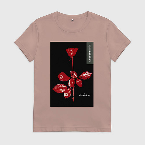 Женская футболка Depeche mode rose / Пыльно-розовый – фото 1
