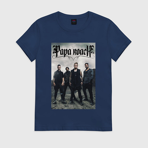 Женская футболка Papa Roach all / Тёмно-синий – фото 1