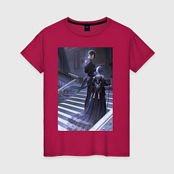 Женская футболка Тёмный дворецкий Себастьян Михаэлис телохранитель