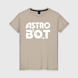 Женская футболка Astro bot logo