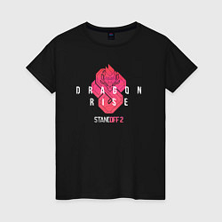 Футболка хлопковая женская Dragon rise - Standoff 2, цвет: черный