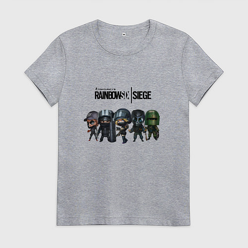 Женская футболка Tom Clancys Rainbow Six Siege / Меланж – фото 1