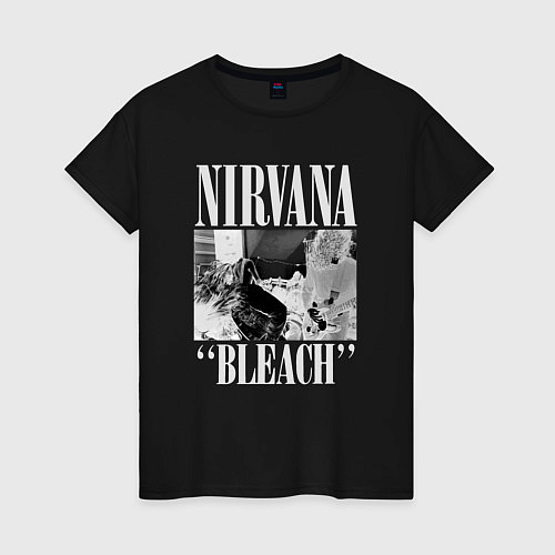 Женская футболка Nirvana bleach black album / Черный – фото 1