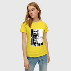 Футболка хлопковая женская Depeche Mode - Devotional gahan, цвет: желтый — фото 2
