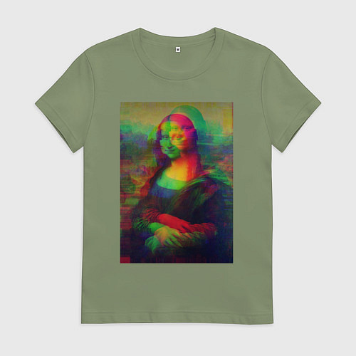 Женская футболка Мона Лиза с глюками / Авокадо – фото 1
