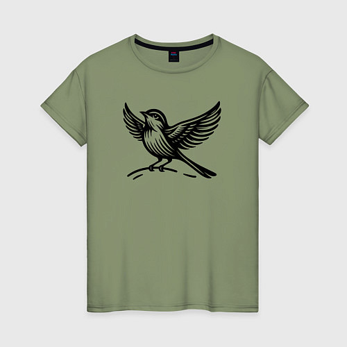 Женская футболка Пташка / Авокадо – фото 1