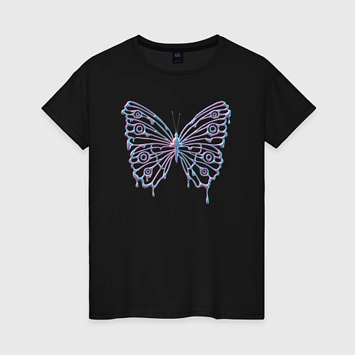 Женская футболка Y2k бабочка / Черный – фото 1