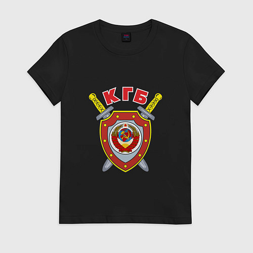 Женская футболка КГБ / Черный – фото 1