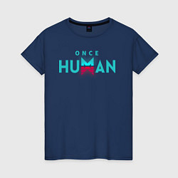 Женская футболка Once human logo