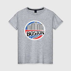 Женская футболка City Boston