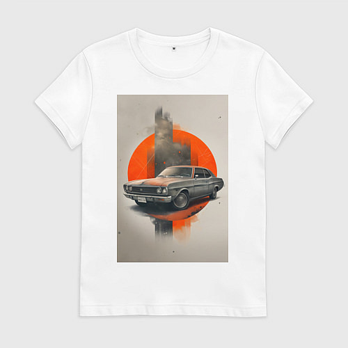 Женская футболка Постер машины / Белый – фото 1
