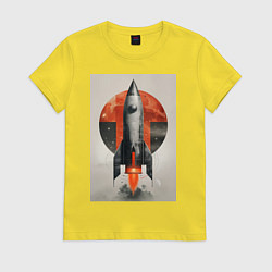 Женская футболка Постер ракеты