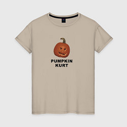 Женская футболка Pumpkin Kurt - the office