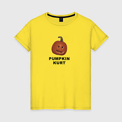 Женская футболка Pumpkin Kurt - the office