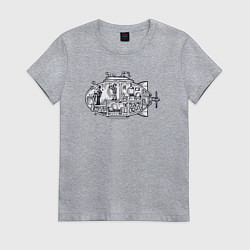 Женская футболка Субмарина мой дом