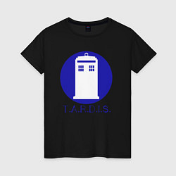 Женская футболка Blue tardis