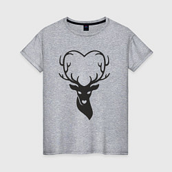 Женская футболка Love deer