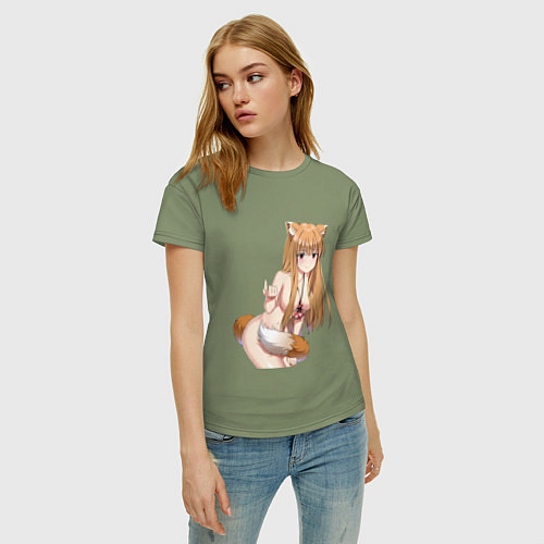 Женская футболка Волчица и пряности Холо секси / Авокадо – фото 3