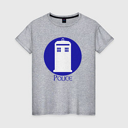 Женская футболка Tardis police