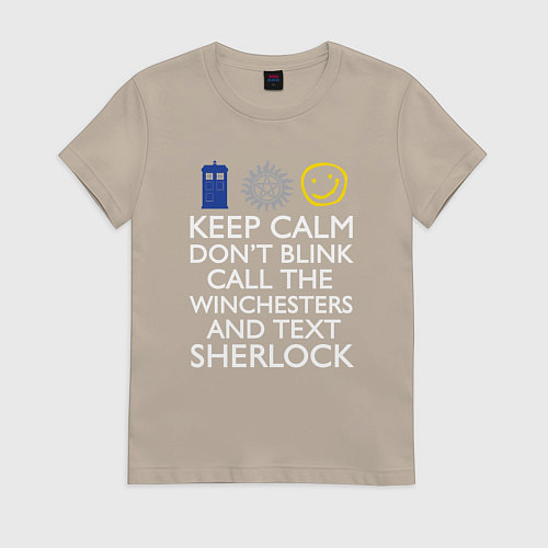 Женская футболка Doctor Sherlock / Миндальный – фото 1