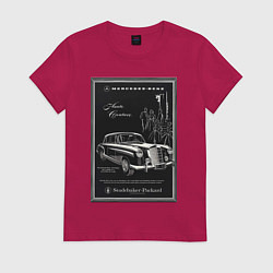 Женская футболка Mercedes-benz ретро