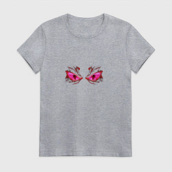 Женская футболка Розовые глаза