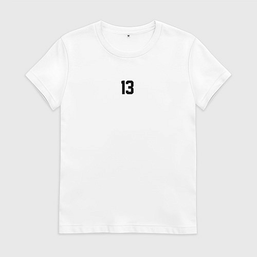 Женская футболка Russia 13 / Белый – фото 1