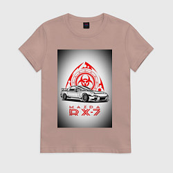 Женская футболка Mazda rx-7 автомобиль