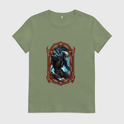 Женская футболка Боевой киборг в оправе