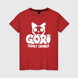 Женская футболка Goro cuddly carnage logo