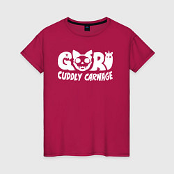 Женская футболка Goro cuddly carnage logotype