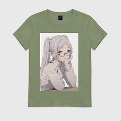 Женская футболка Провожающая в последний путь Фрирен