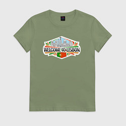 Женская футболка Лассабон - добро пожаловать