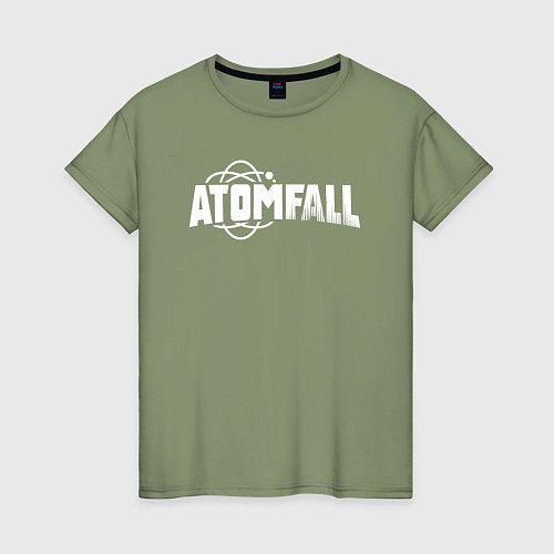 Женская футболка Atomfall logo / Авокадо – фото 1