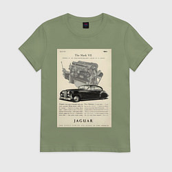 Женская футболка Jaguar авто