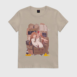 Женская футболка Волчица и пряности Холо арт